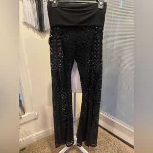 Lace Flare Leggings